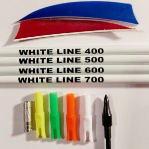 Pfeile WHITE LINE in Einzelteilen